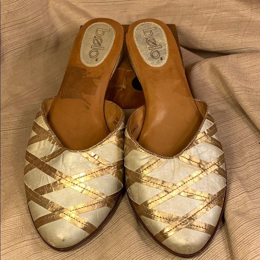 Bolo leather sz8/39 handcrafted beautiful slideins 2